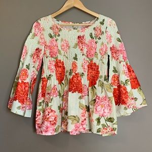 Anthropologie Jane & Delancey Floral Top